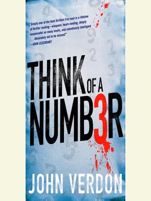 cover image of Think of a Number (Dave Gurney, No.1)